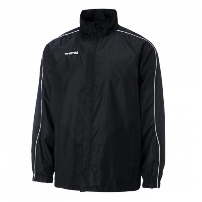 Errea - BAMBINO Giacca Antipioggia Basic Rain Nera 